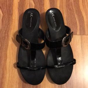 Anne Klein black sandals